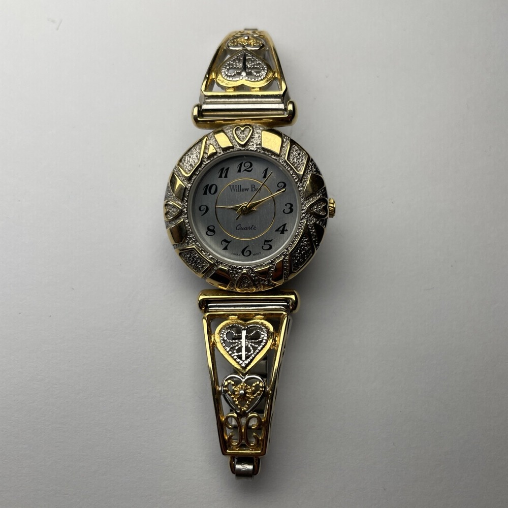Womens Willow Bay Two Tone Quartz Watch With Stretch Band - Needs New Battery